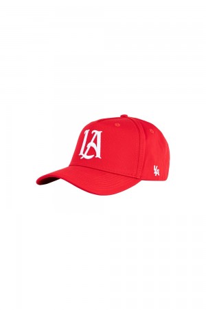 Young LA 920 A-Frame La Snapback Hat 2.0 Red Canada | MPAB-27569