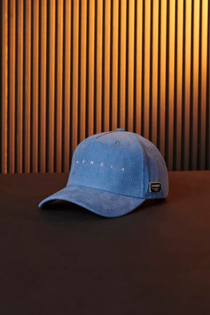 Young LA 925 - Corduroy Hats Blue Canada | QLDX-52718