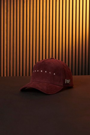 Young LA 925 - Corduroy Hats Burgundy Canada | VXSI-53928