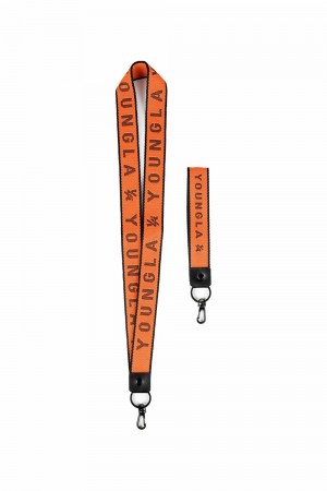 Young LA 930 Keychain + Lanyard Set Orange Canada | JHBR-74815