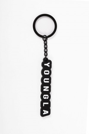 Young LA 931 Youngla Keychains Black Canada | JFIG-83907