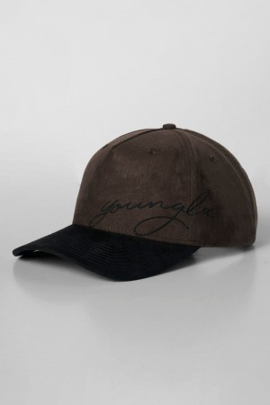 Young LA 937 - Suede Signature Hats Brown Canada | CNZE-60792