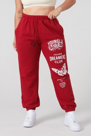 Young LA W211 Dreamers Joggers Red Canada | PSKT-21875