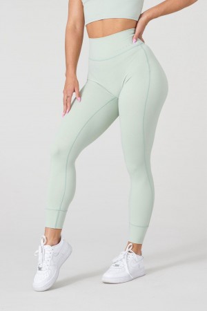 Young LA W212 Progress Leggings Olive Canada | VKJM-67419