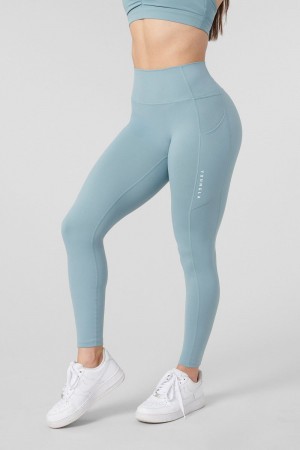 Young LA W214 Power Leggings Blue Canada | GSVK-06839