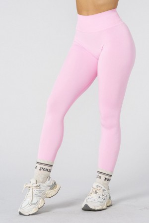 Young LA W220 - Core Seamless Leggings Pink Canada | FKVZ-61738