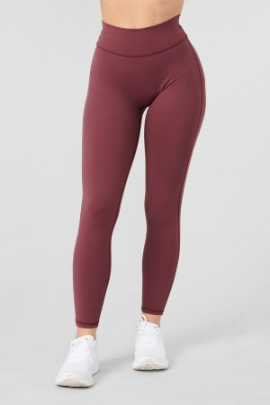 Young LA W221 - Staple Leggings Burgundy Canada | CORX-75941