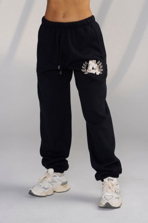 Young LA W226 - Teddy Jogger Black Canada | HLCP-51369