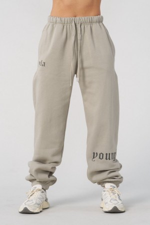 Young LA W232 - Urban Cuff Jogger Light Grey Canada | WBGC-29706