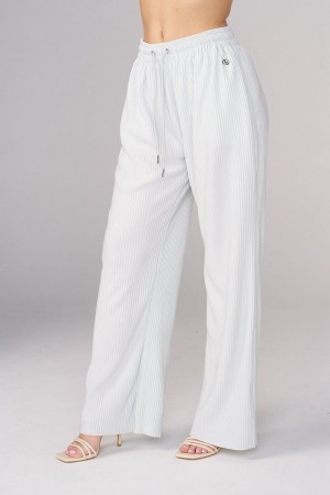 Young LA W244 Aria Pleated Pants White Canada | YCRK-35461