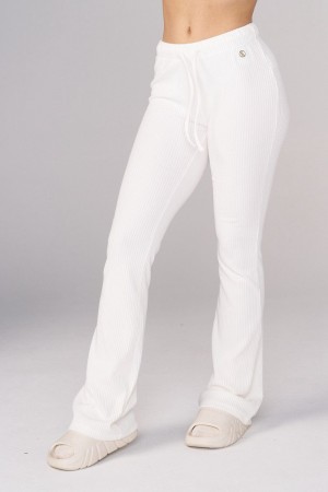 Young LA W245 Ava Flare Pants White Canada | HDMX-84325