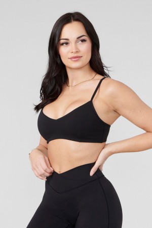 Young LA W324 Vital Sports Bra Black Canada | GSLN-53627