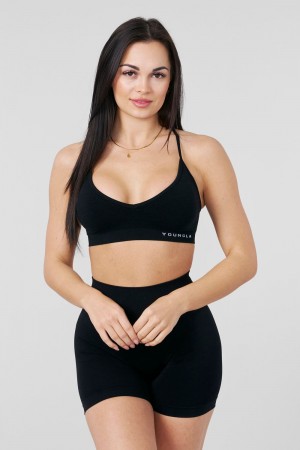 Young LA W327 - Core Seamless Sports Bra Black Canada | AODU-15374