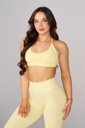 Young LA W342 Seamless Core Bra Spring 24' Yellow Canada | MJGY-03752