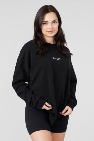 Young LA W416 Retro Long Sleeve Black Canada | MSYL-18097