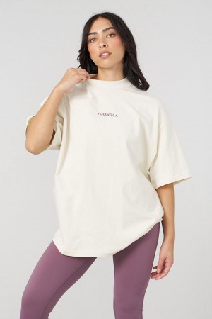 Young LA W440 Digital Oversized Tee White Canada | IJXV-05726