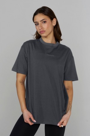 Young LA W443 Simple Tee Grey Canada | FKCP-60281