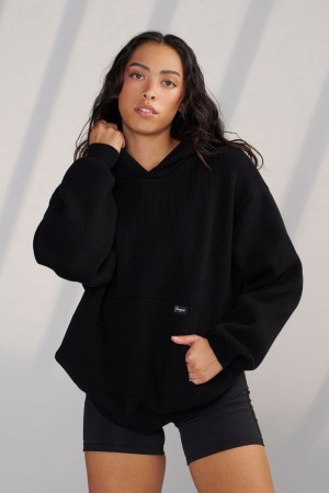 Young LA W514 - Bella Sweater Hoodie Black Canada | EIZF-70145