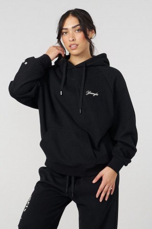 Young LA W516 Revolve Hoodie Black Canada | VUJQ-01734