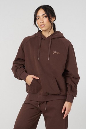 Young LA W516 Revolve Hoodie Dark Brown Canada | EUMX-60285