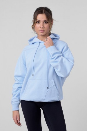 Young LA W518 - Minimal Hoodie Blue Canada | BOHP-29814