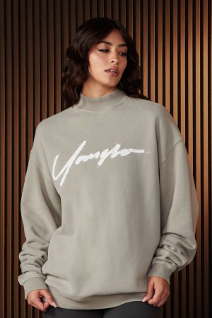 Young LA W521 - Urban Crewneck Grey Canada | FPVA-67219