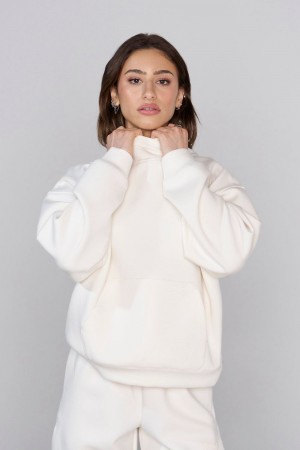 Young LA W534 Scuba Hoodie White Canada | NPSY-21593