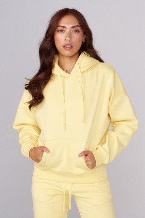 Young LA W546 Signature Hoodie Yellow Canada | UJYA-16409