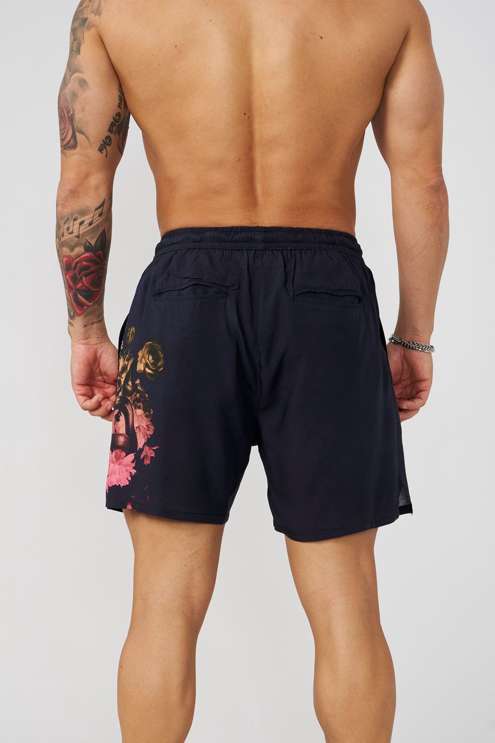 Young LA 1006 - Miami Sunset Shorts Black Canada | VTGR-71825