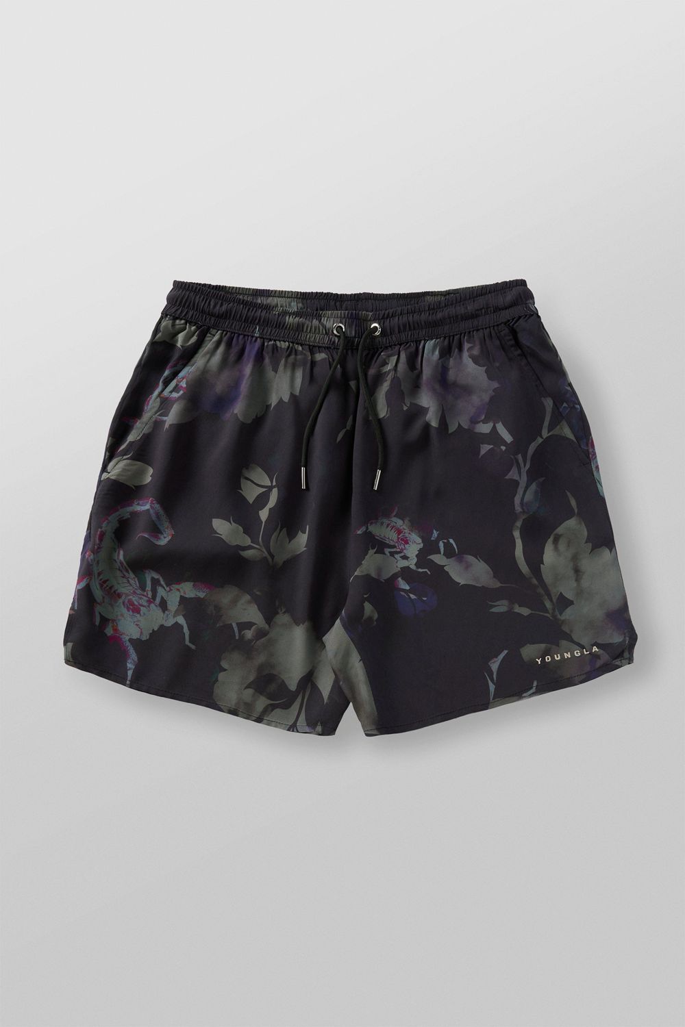 Young LA 1006 - Miami Sunset Shorts Black Canada | IEAC-31246