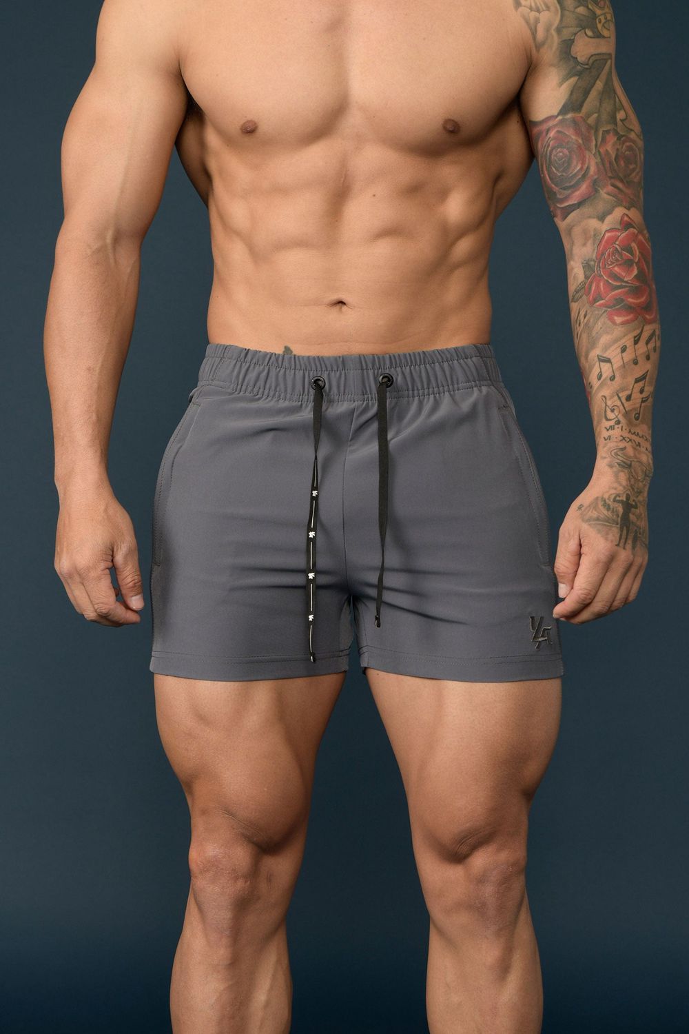 Young LA 101 Bodybuilding Short Shorts Grey Canada | ULQS-89164