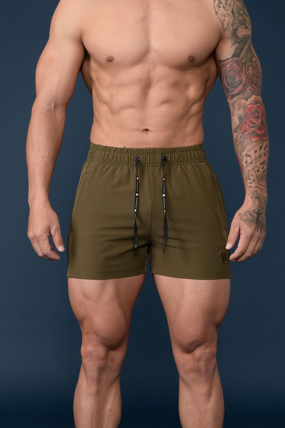 Young LA 101 Bodybuilding Short Shorts Olive Canada | HEYQ-89514