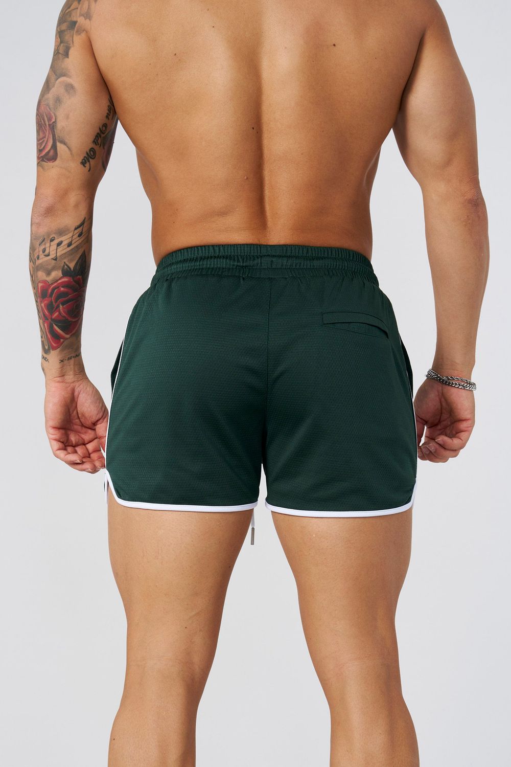 Young LA 1037 - Mesh Bodybuilding Shorts Green Canada | YUAS-30792