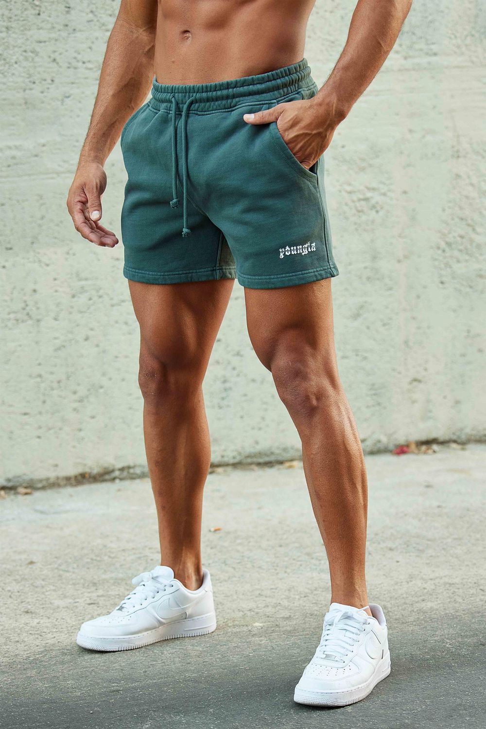 Young LA 107 - Chrome Shorts Teal Canada | QFTH-79238