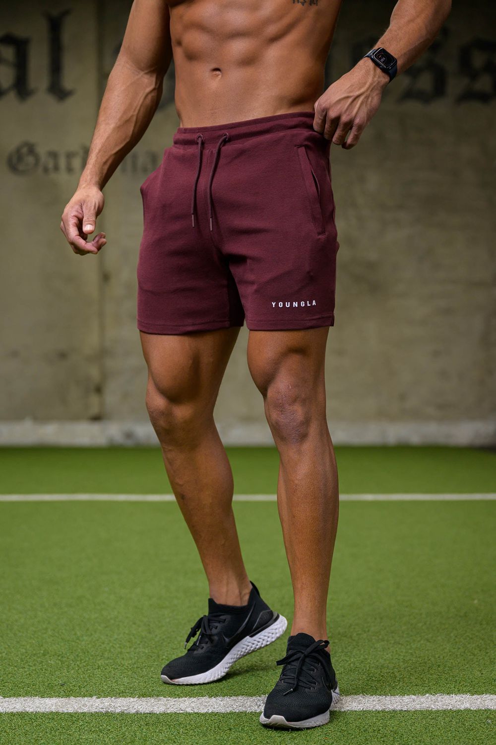 Young LA 118 The Perfect Shorts Burgundy Canada | PDOC-54019