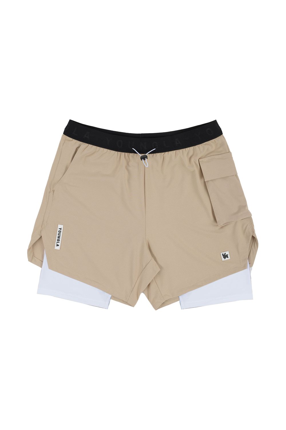 Young LA 121 Performance Line Compression Shorts Beige Canada | KMWF-34178