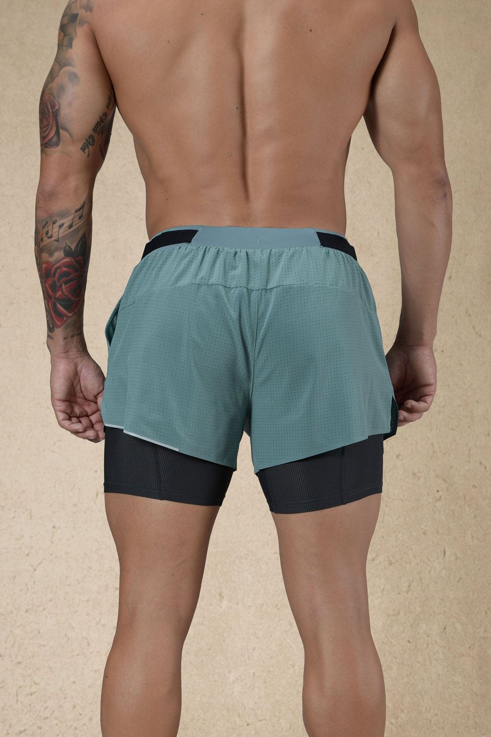 Young LA 124 - 6am Compression Shorts Aqua Canada | KCIQ-94128