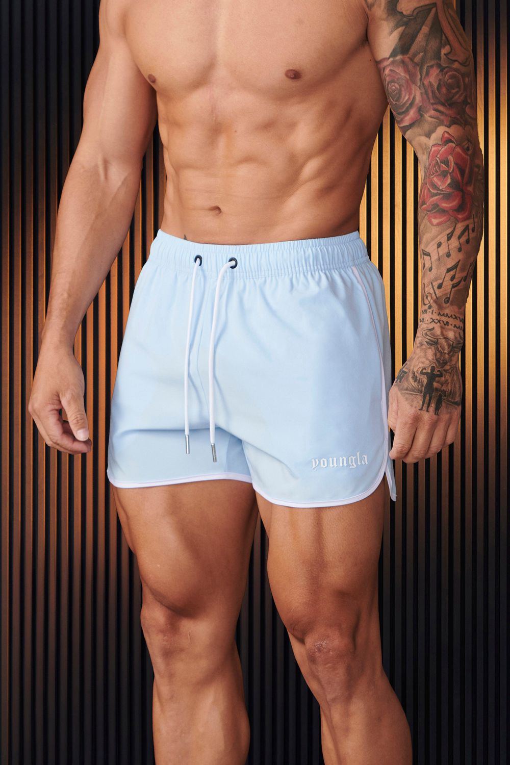 Young LA 125 - Olympic Shorts Light Blue Canada | CPZO-05812