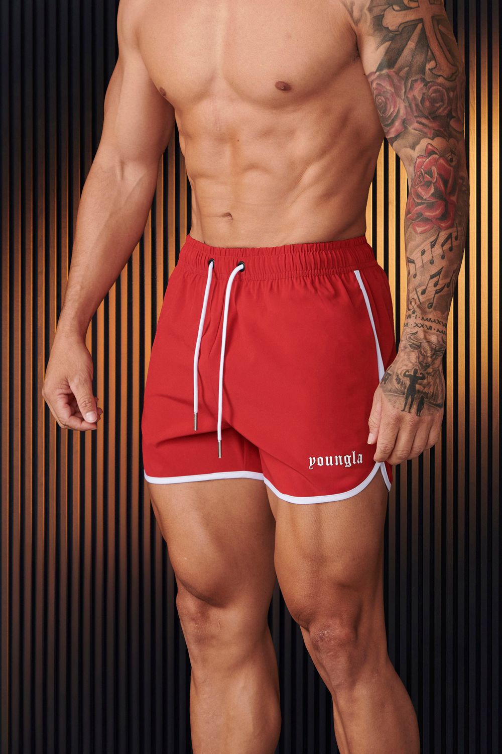 Young LA 125 - Olympic Shorts Red Canada | OAEQ-93086