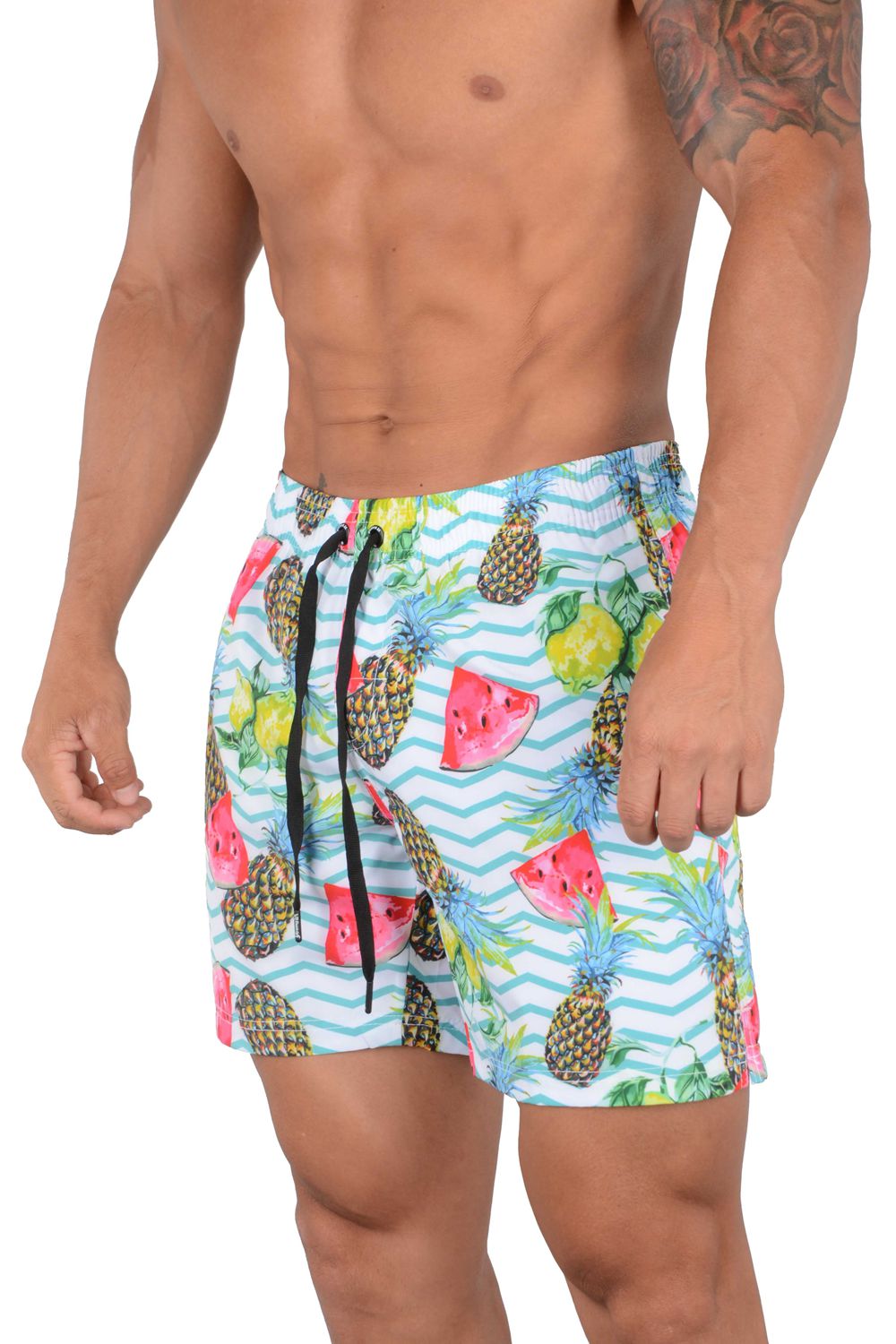 Young LA 128 Abstract Swim Shorts \'22 Multicolor Canada | UHIB-80362