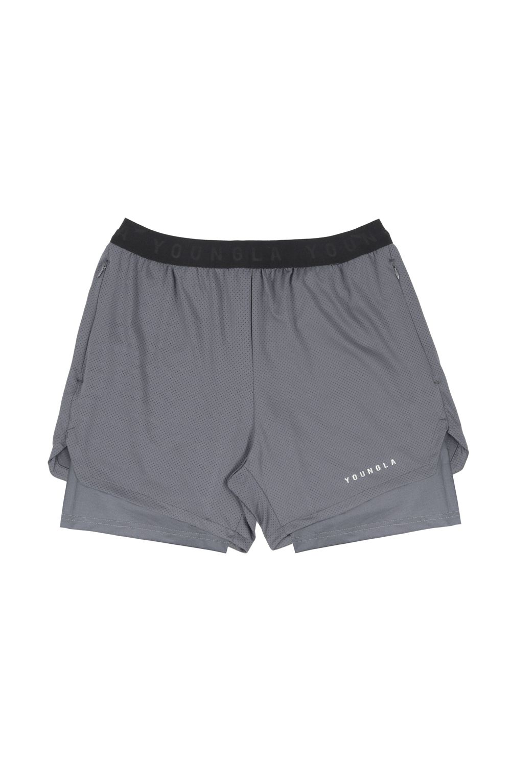 Young LA 129 Trilogy Compression Shorts Grey Canada | WRNU-56012