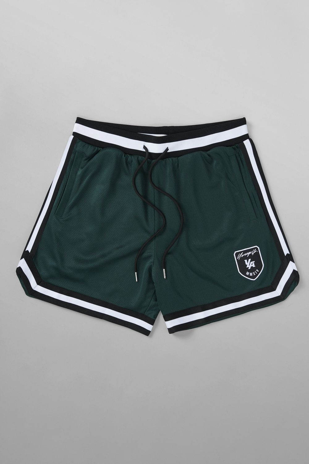 Young LA 133 Home Plate Shorts Dark Green Canada | CXSJ-10645