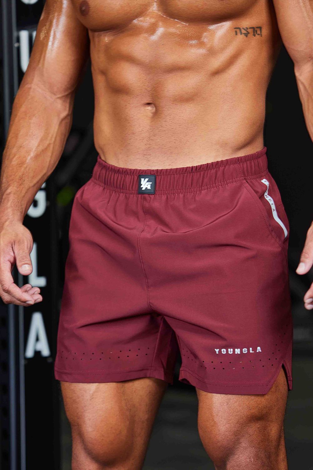 Young LA 146 Sprint Shorts Burgundy Canada | CYEW-92468