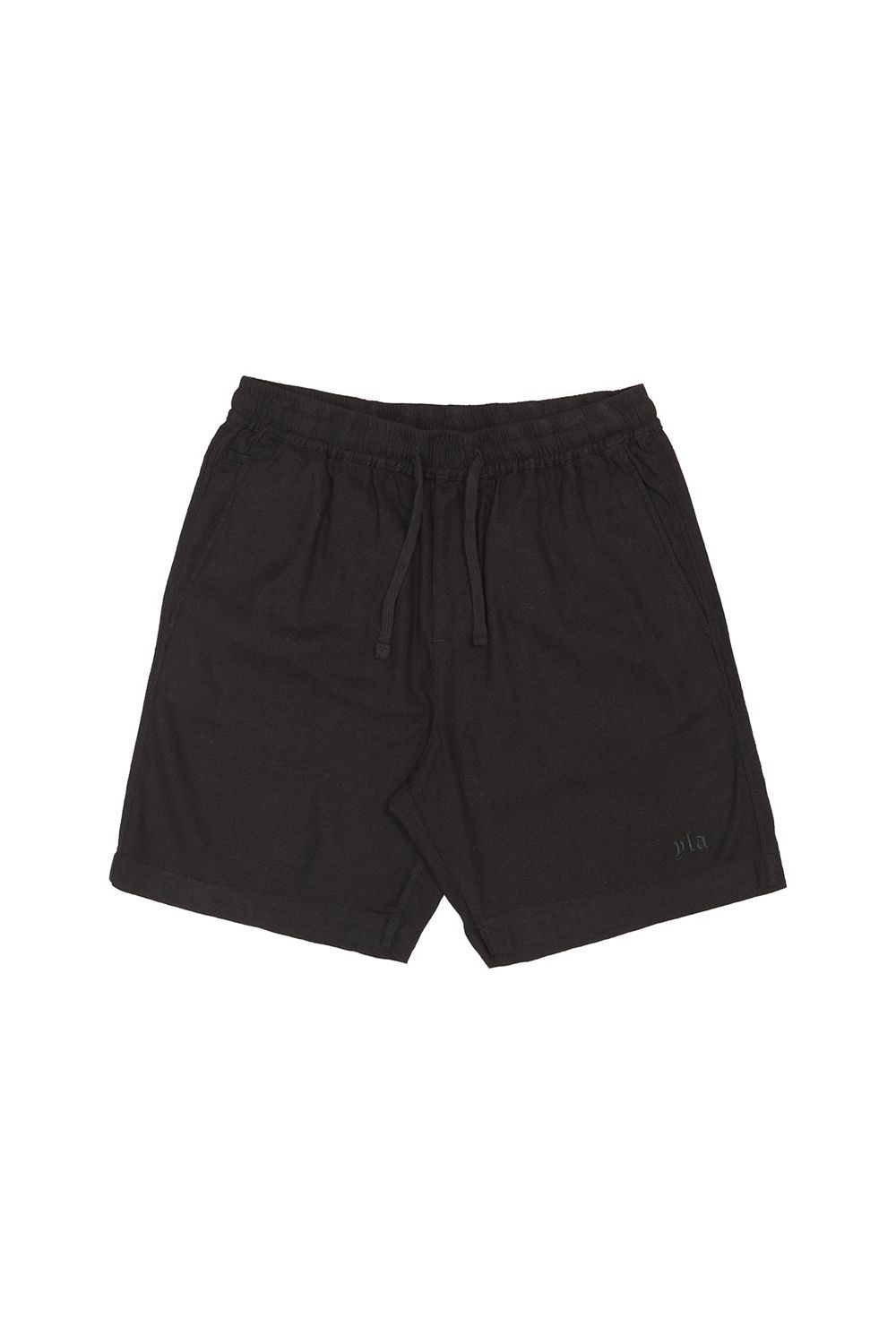 Young LA 147 - Simply Linen Shorts Black Canada | UXSB-84301