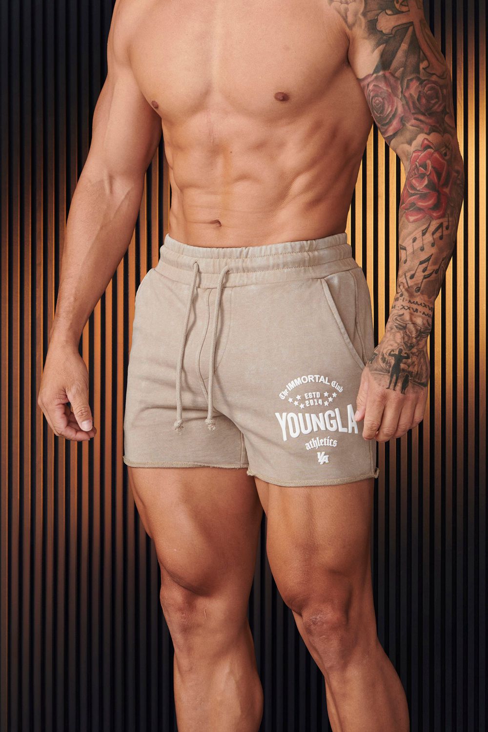 Young LA 152 - Immortal Shorts Beige Canada | LTWU-76423