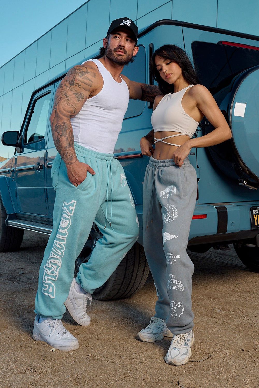 Young LA 204 - Immortal Killer Joggers Light Blue Canada | JQMF-50861