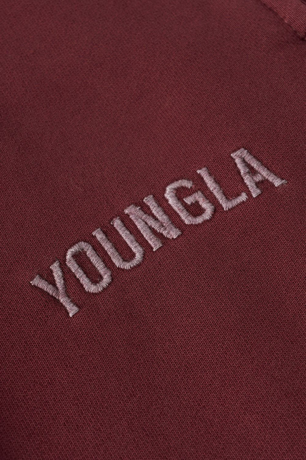 Young LA 2078 - Minimal No Cuff Joggers Burgundy Canada | SCXG-76980