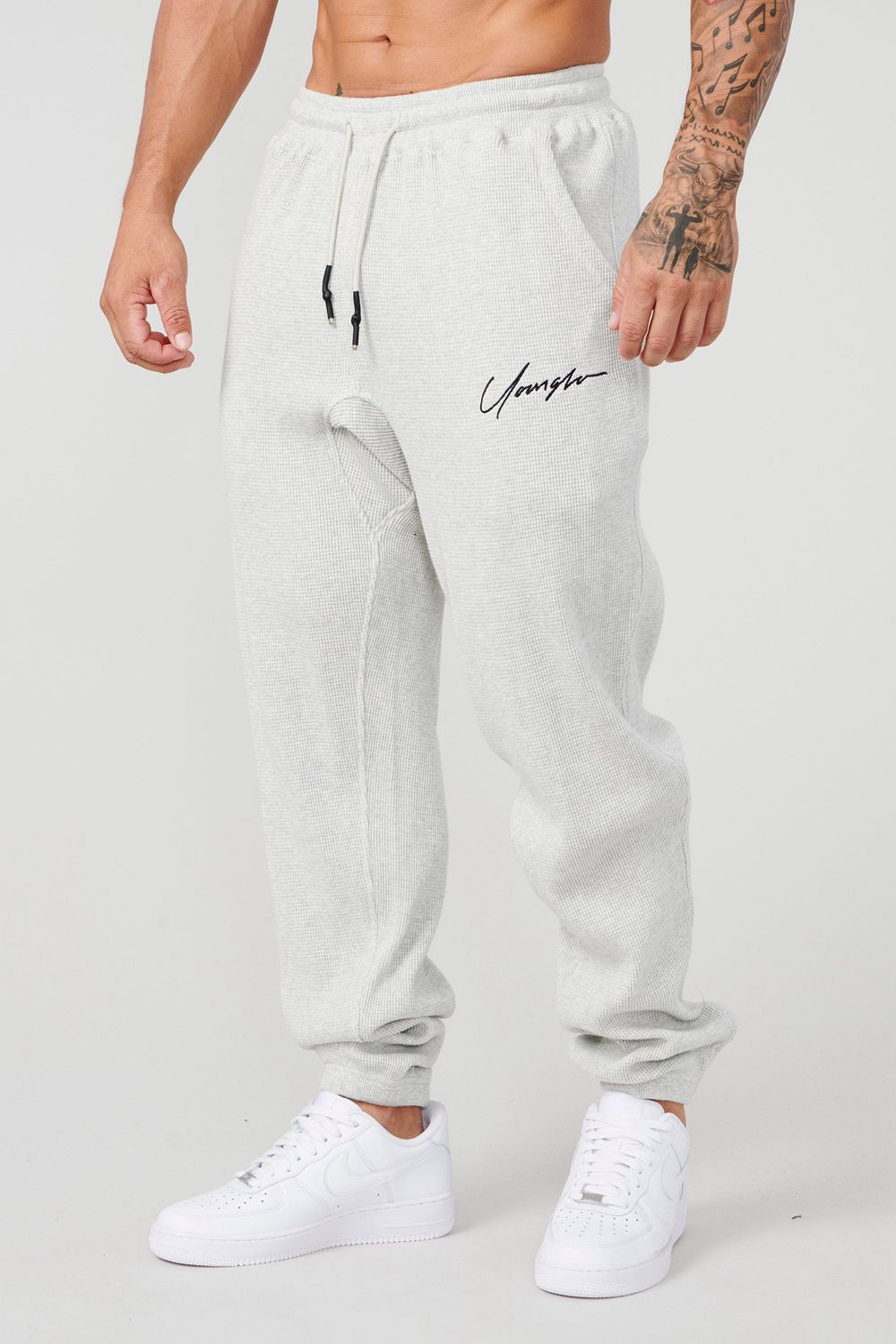 Young LA 207 Cozy Thermal Joggers Light Grey Canada | UBYG-37604