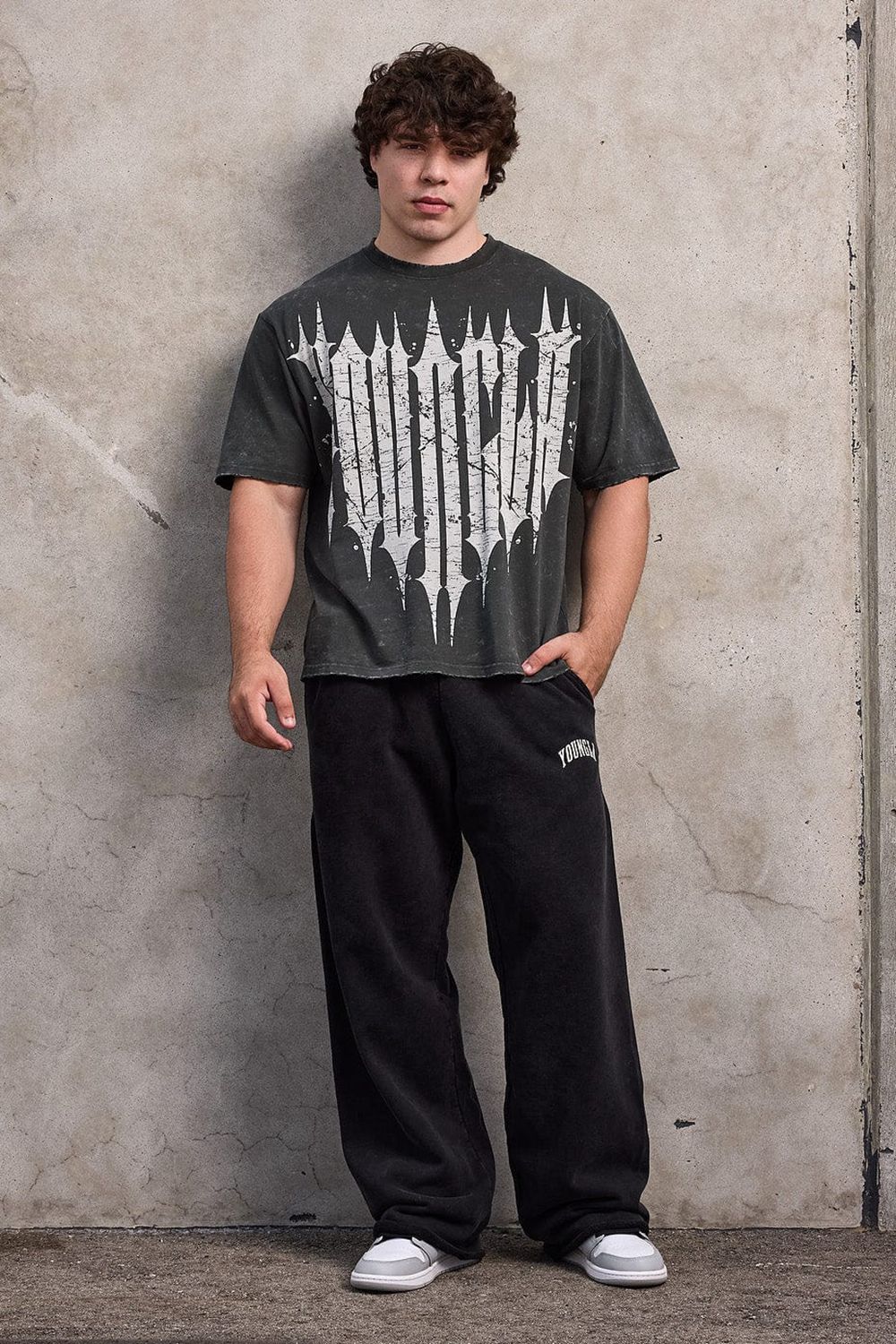 Young LA 2088 - New Wave Baggy Sweats Black Canada | ODGM-74012