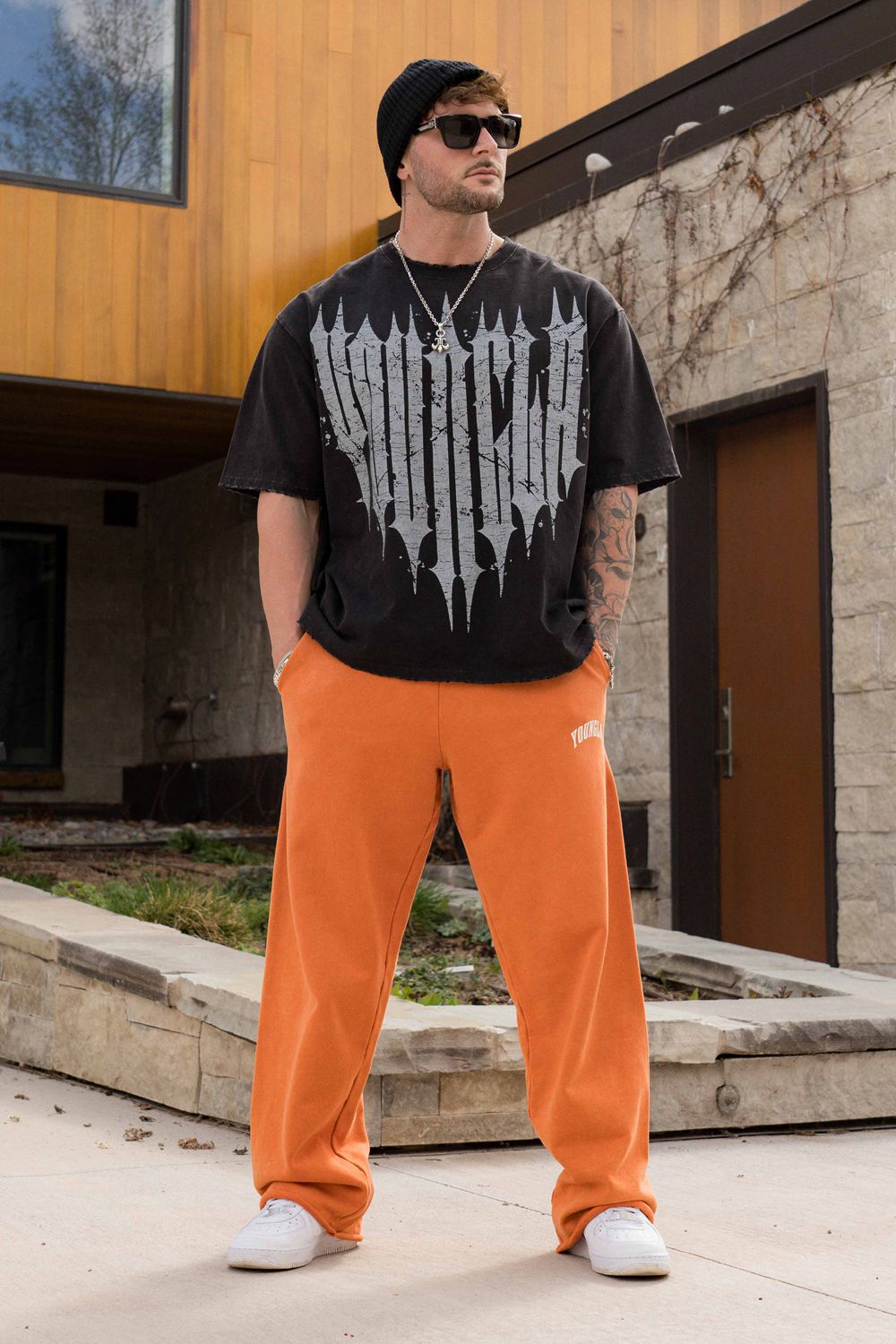 Young LA 2088 - New Wave Baggy Sweats Orange Canada | TZHG-69345